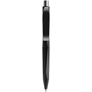 Prodir QS20 PMP Push Kugelschreiber , Prodir, schwarz / silber satiniert, Kunststoff/Metall, 14,10cm x 1,60cm (Länge x Breite)