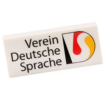 STAEDTLER rechteckiger Radierer  mit Tampondruck von Verein Deutsche Sprache e.V.