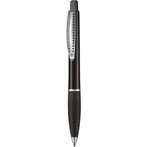 Kugelschreiber Club SI , Ritter-Pen, schwarz, ABS-Kunststoff, 14,20cm (Länge), Bild 1