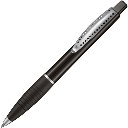 Kugelschreiber Club SI , Ritter-Pen, schwarz, ABS-Kunststoff, 14,20cm (Länge), Bild 2