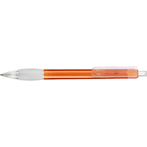 Kugelschreiber DIVA TRANSPARENT , Ritter-Pen, flamingo, ABS-Kunststoff, 13,60cm (Länge), Bild 3