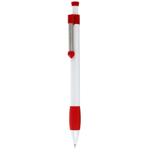 Kugelschreiber Spring Grippy , Ritter-Pen, signalrot, ABS-Kunststoff, 14,10cm (Länge), Bild 1