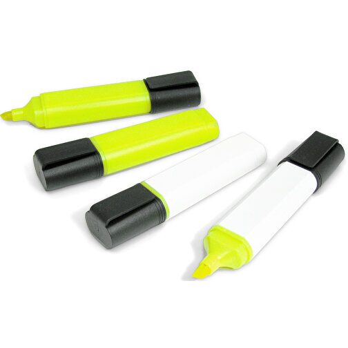 Highlighter - Recycelt , Green&Good, gelb, recyceltes Plastik, 10,00cm x 1,50cm x 2,70cm (Länge x Höhe x Breite), Bild 3