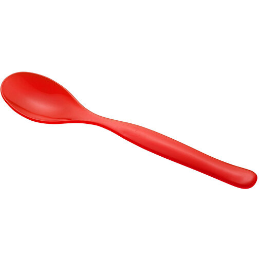 Löffel 'Plastic' , trend-rot PP, Kunststoff, 14,50cm x 0,70cm x 3,10cm (Länge x Höhe x Breite), Bild 1