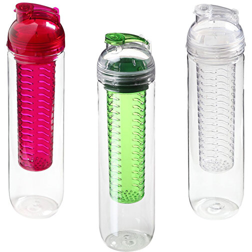 Trinkflasche 'Frutto' 0,8 L, Tritan , Transluzent/grün, Kunststoff, 28,00cm (Höhe), Bild 3