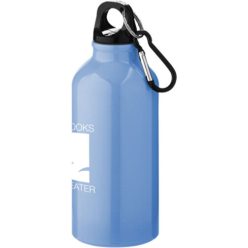 Oregon 400 Ml Aluminium Trinkflasche Mit Karabinerhaken , hellblau, Aluminium, 17,50cm (Höhe), Bild 2