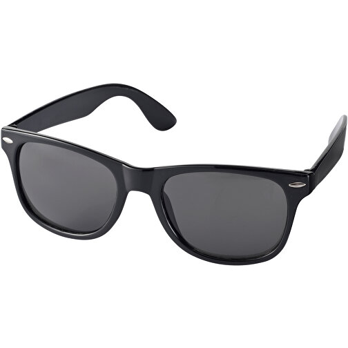 Moderne Sonnenbrille - UV-Schutz , schwarz, PC Kunststoff, 14,50cm x 4,90cm x 15,00cm (Länge x Höhe x Breite), Bild 1