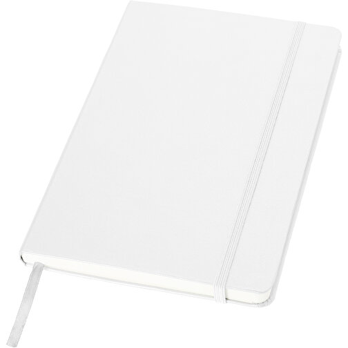 Classic A5 Hard Cover Notizbuch , weiß, Karton, Lederimitat Papier, 21,30cm x 1,50cm x 14,50cm (Länge x Höhe x Breite), Bild 1