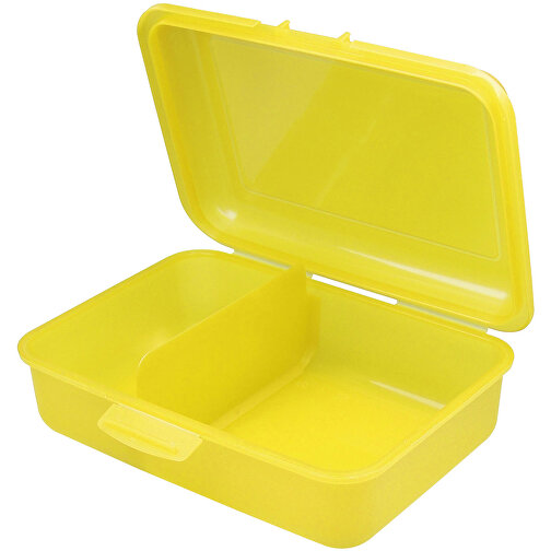 Vorratsdose 'School-Box' Mittel Mit Trennwand , trend-gelb PP, Kunststoff, 16,00cm x 5,00cm x 11,60cm (Länge x Höhe x Breite), Bild 1
