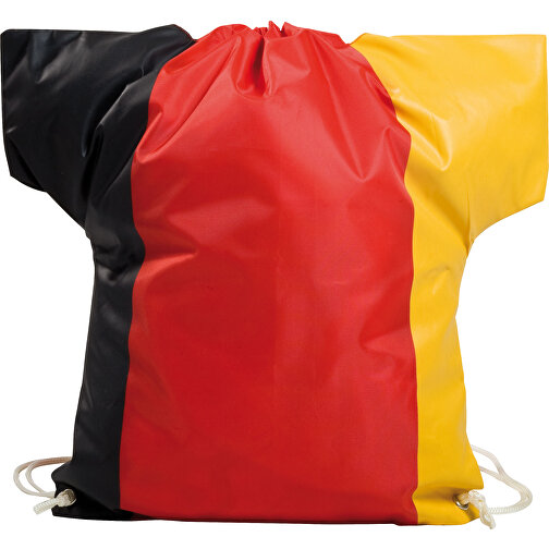 Sportbeutel 'Trikot' Deutschland , Deutschland-Farben, Textil, 40,00cm x 0,50cm x 46,00cm (Länge x Höhe x Breite), Bild 1