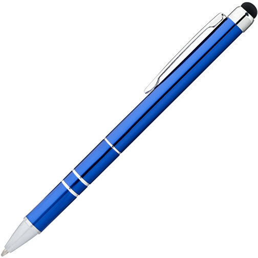 Charleston Stylus Kugelschreiber , blau, Aluminium, 13,40cm (Länge), Bild 3