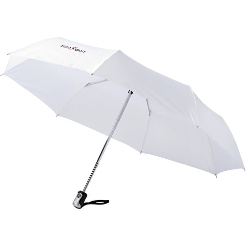Alex 21,5' Vollautomatik Kompaktregenschirm , weiß, Polyester, 28,00cm (Höhe), Bild 3