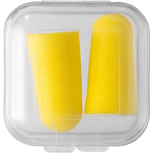 Serenity Ohrstöpsel Mit Etui , gelb, PU Kunststoffschaum, PP Kunststoff, 3,50cm x 1,50cm x 3,50cm (Länge x Höhe x Breite), Bild 3