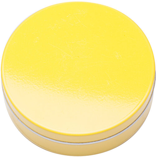 Personalisierte M&M’s®Metallbox 20 G , M&M\'s, gelb-glänzend, 1,70cm (Breite), Bild 1