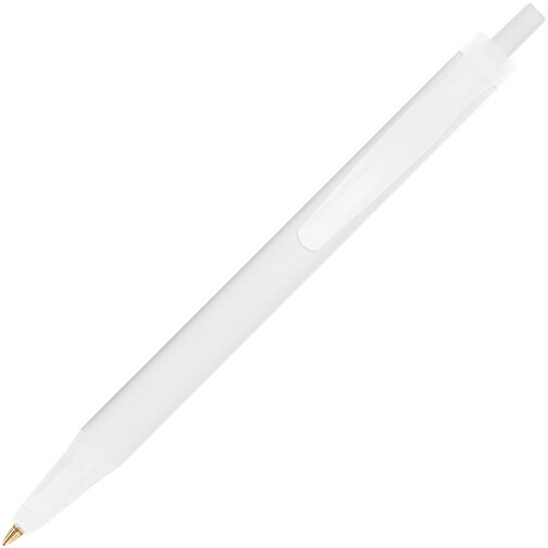 BIC® Clic Stic Kugelschreiber , BiC, gefr. weiß, Kunststoff, 1,20cm x 14,00cm (Länge x Breite), Bild 2