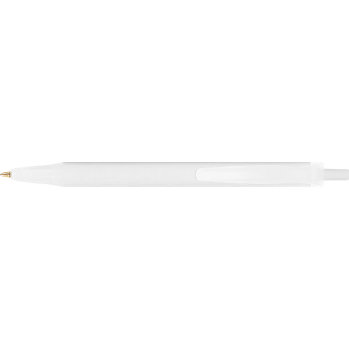 BIC® Clic Stic Kugelschreiber , BiC, gefr. weiss, Kunststoff, 1,20cm x 14,00cm (Länge x Breite), Bild 3