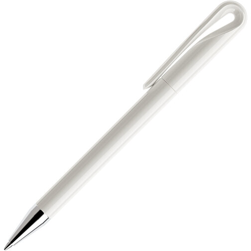 Prodir DS1 TPC Twist Kugelschreiber , Prodir, weiß, Kunststoff/Metall, 14,10cm x 1,40cm (Länge x Breite), Bild 4