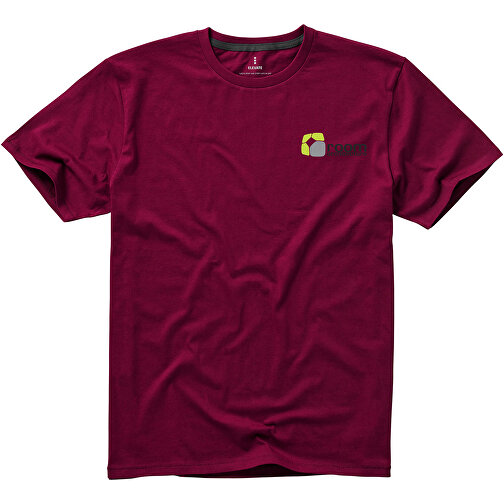 Nanaimo T-Shirt Für Herren , bordeaux, Single jersey Strick 100% BCI Baumwolle, 160 g/m2, S, , Bild 2