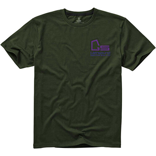 Nanaimo T-Shirt Für Herren , armeegrün, Single jersey Strick 100% BCI Baumwolle, 160 g/m2, S, , Bild 2