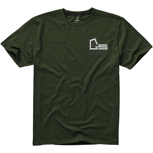 Nanaimo T-Shirt Für Herren , armeegrün, Single jersey Strick 100% BCI Baumwolle, 160 g/m2, S, , Bild 4
