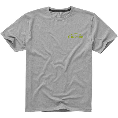 Nanaimo T-Shirt Für Herren , grau meliert, Single jersey Strick 90% Baumwolle, 10% Viskose, 160 g/m2, S, , Bild 3