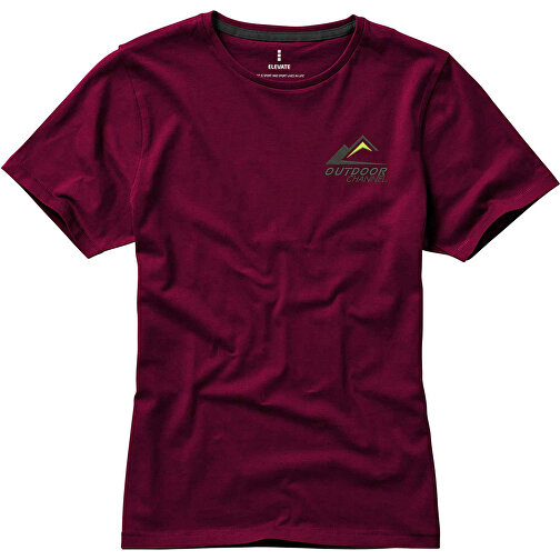 Nanaimo – T-Shirt Für Damen , bordeaux, Single jersey Strick 100% BCI Baumwolle, 160 g/m2, XS, , Bild 4