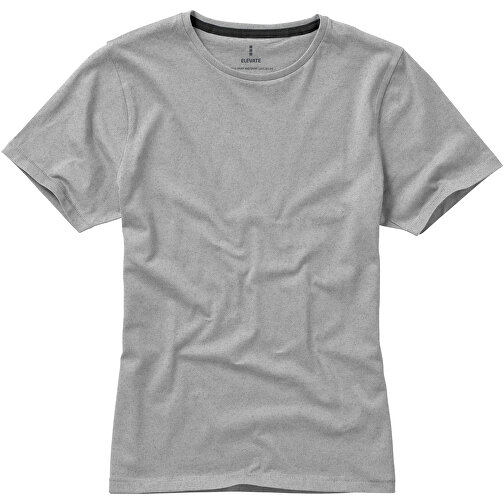 Nanaimo – T-Shirt Für Damen , grau meliert, Single jersey Strick 90% Baumwolle, 10% Viskose, 160 g/m2, S, , Bild 12