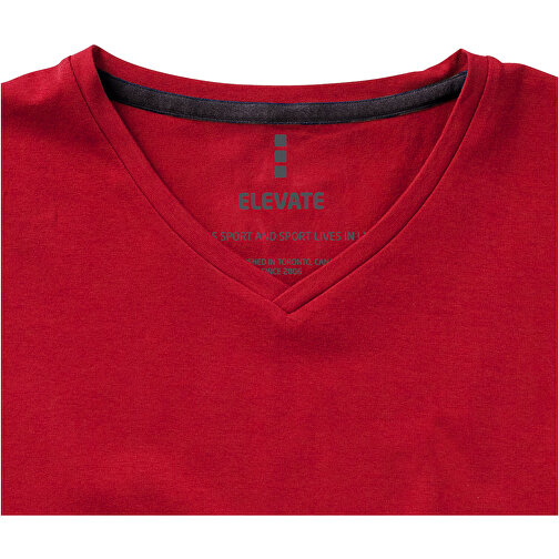 Kawartha T-Shirt Für Herren Mit V-Ausschnitt , Green Concept, rot, Single jersey Strick 95% Bio Baumwolle, 5% Elastan, 200 g/m2, XS, , Bild 6