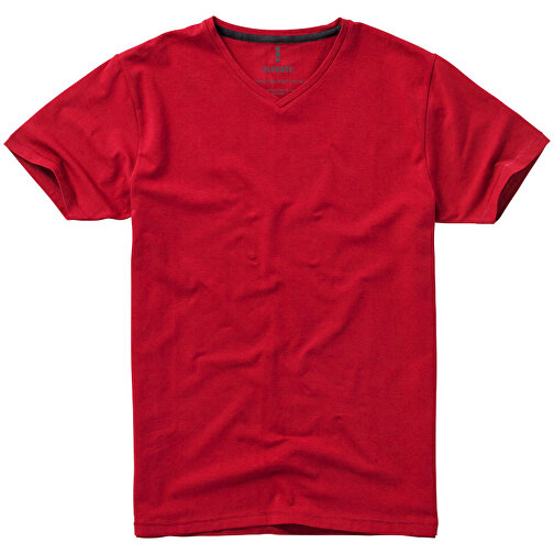 Kawartha T-Shirt Für Herren Mit V-Ausschnitt , Green Concept, rot, Single jersey Strick 95% Bio Baumwolle, 5% Elastan, 200 g/m2, XS, , Bild 7