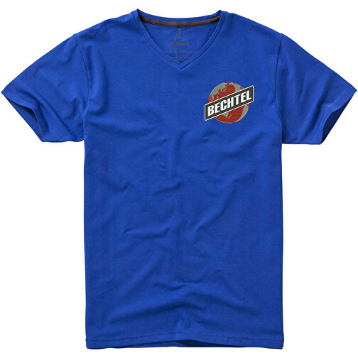 Kawartha T-Shirt Für Herren Mit V-Ausschnitt , Green Concept, blau, Single jersey Strick 95% Bio Baumwolle, 5% Elastan, 200 g/m2, XS, , Bild 4
