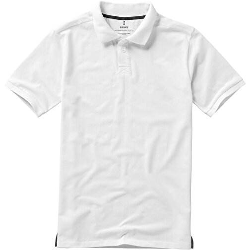 Calgary Poloshirt Für Herren , weiß, Piqué Strick 100% BCI Baumwolle, 200 g/m2, XS, , Bild 2