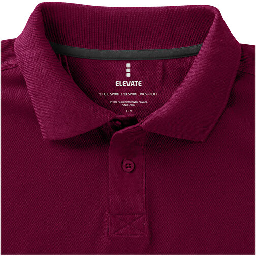 Calgary Poloshirt Für Herren , bordeaux, Piqué Strick 100% BCI Baumwolle, 200 g/m2, XS, , Bild 5