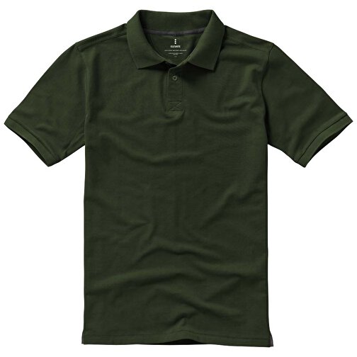 Calgary Poloshirt Für Herren , armeegrün, Piqué Strick 100% BCI Baumwolle, 200 g/m2, XS, , Bild 13