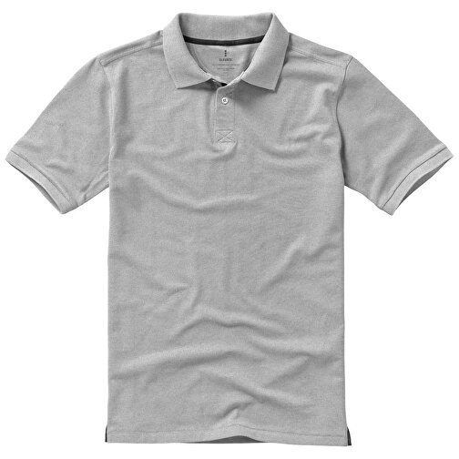 Calgary Poloshirt Für Herren , grau meliert, Piqué Strick 90% Baumwolle, 10% Viskose, 200 g/m2, XL, , Bild 13