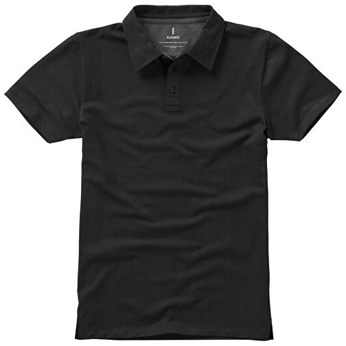 Markham Stretch Poloshirt Für Herren , schwarz, Double Pique Strick 5% Elastan, 95% BCI Baumwolle, 200 g/m2, XS, , Bild 10