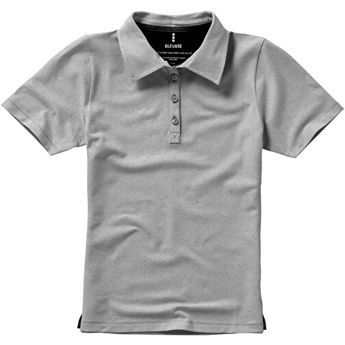 Markham Stretch Poloshirt Für Damen , grau meliert, Double Pique Strick 85% Baumwolle, 10% Viskose, 5% Elastan, 200 g/m2, XL, , Bild 11