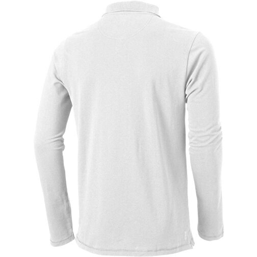 Oakville Langarm Poloshirt Für Herren , weiss, Piqué Strick 100% BCI Baumwolle, 200 g/m2, S, , Bild 7