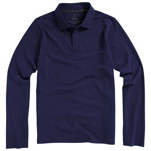 Oakville Langarm Poloshirt Für Herren , navy, Piqué Strick 100% BCI Baumwolle, 200 g/m2, XL, , Bild 23