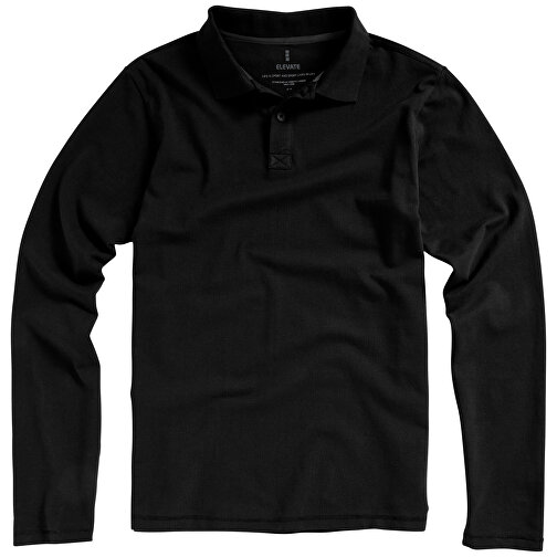 Oakville Langarm Poloshirt Für Herren , schwarz, Piqué Strick 100% BCI Baumwolle, 200 g/m2, XS, , Bild 20