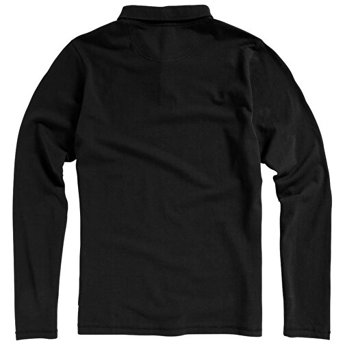 Oakville Langarm Poloshirt Für Herren , schwarz, Piqué Strick 100% BCI Baumwolle, 200 g/m2, M, , Bild 16