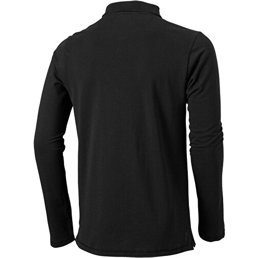 Oakville Langarm Poloshirt Für Herren , schwarz, Piqué Strick 100% BCI Baumwolle, 200 g/m2, M, , Bild 7