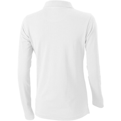 Oakville Langarm Poloshirt Für Damen , weiss, Piqué Strick 100% BCI Baumwolle, 200 g/m2, XL, , Bild 7