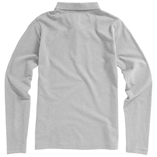 Oakville Langarm Poloshirt Für Damen , grau meliert, Piqué Strick 90% Baumwolle, 10% Viskose, 200 g/m2, XL, , Bild 25