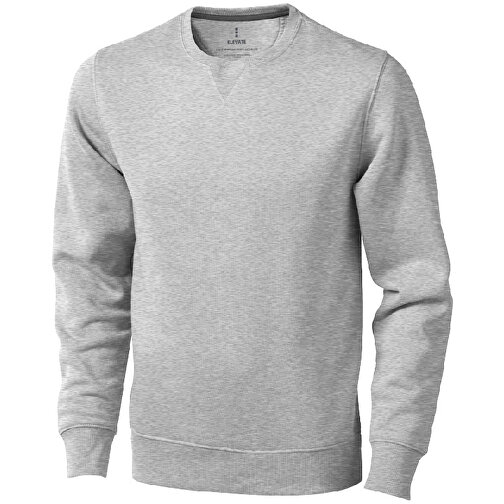Surrey Sweatshirt Mit Rundhalsausschnitt Unisex , grau meliert, Strick 82% Baumwolle, 10% Viskose, 8% Polyester, 300 g/m2, S, , Bild 1
