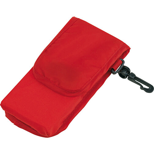 Einkaufstasche SHOPPY , rot, 190T Polyester, 38,00cm x 42,00cm (Länge x Breite), Bild 1