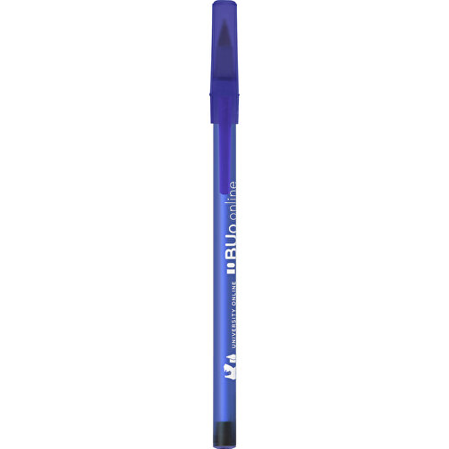 BIC® Round Stic® Kugelschreiber , BiC, gefr. dunkelblau, Kunststoff, 1,20cm x 15,00cm (Länge x Breite), Bild 4