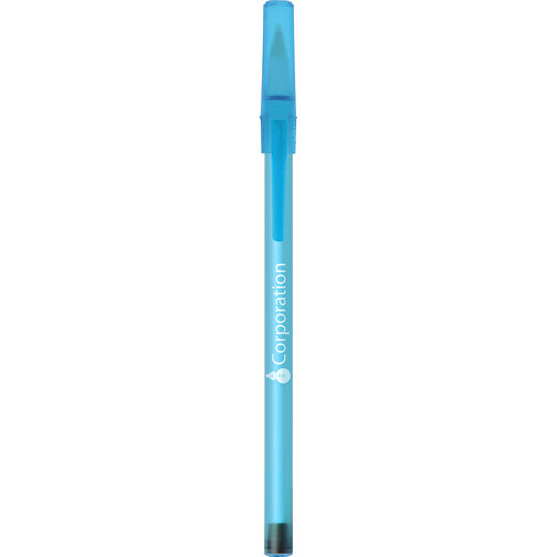 BIC® Round Stic® Kugelschreiber , BiC, gefr. blau, Kunststoff, 1,20cm x 15,00cm (Länge x Breite), Bild 6