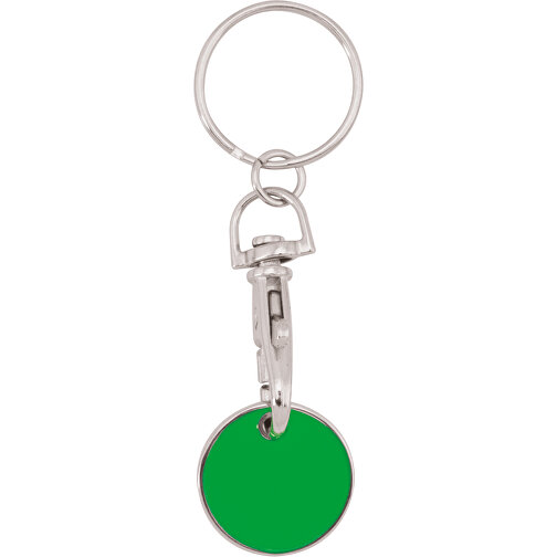 Schlüsselanhänger EK-Chip Euromarket , grün, Metall, 6,00cm (Breite), Bild 1