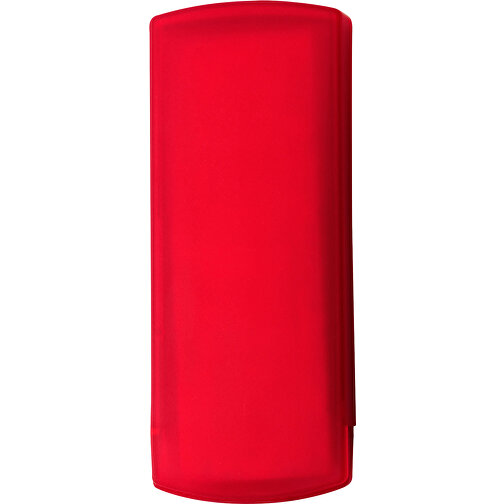 Pflasterbox Aus Kunststoff Pocket , rot, PP, Latex, 10,00cm x 1,00cm x 4,00cm (Länge x Höhe x Breite), Bild 1