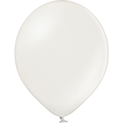 Luftballon 100-110cm Umfang , perlweiß metallic, Naturlatex, 33,00cm x 36,00cm x 33,00cm (Länge x Höhe x Breite), Bild 1